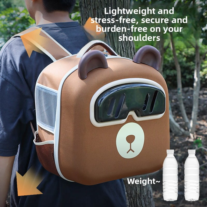 2-in-1 Canvas Pet Rolling Carrier & Backpack - Convertible Travel Trolley with Wheels (Up to 12.5kg)