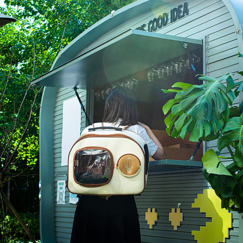 2-in-1 Canvas Pet Rolling Carrier & Backpack - Convertible Travel Trolley with Wheels (Up to 12.5kg)