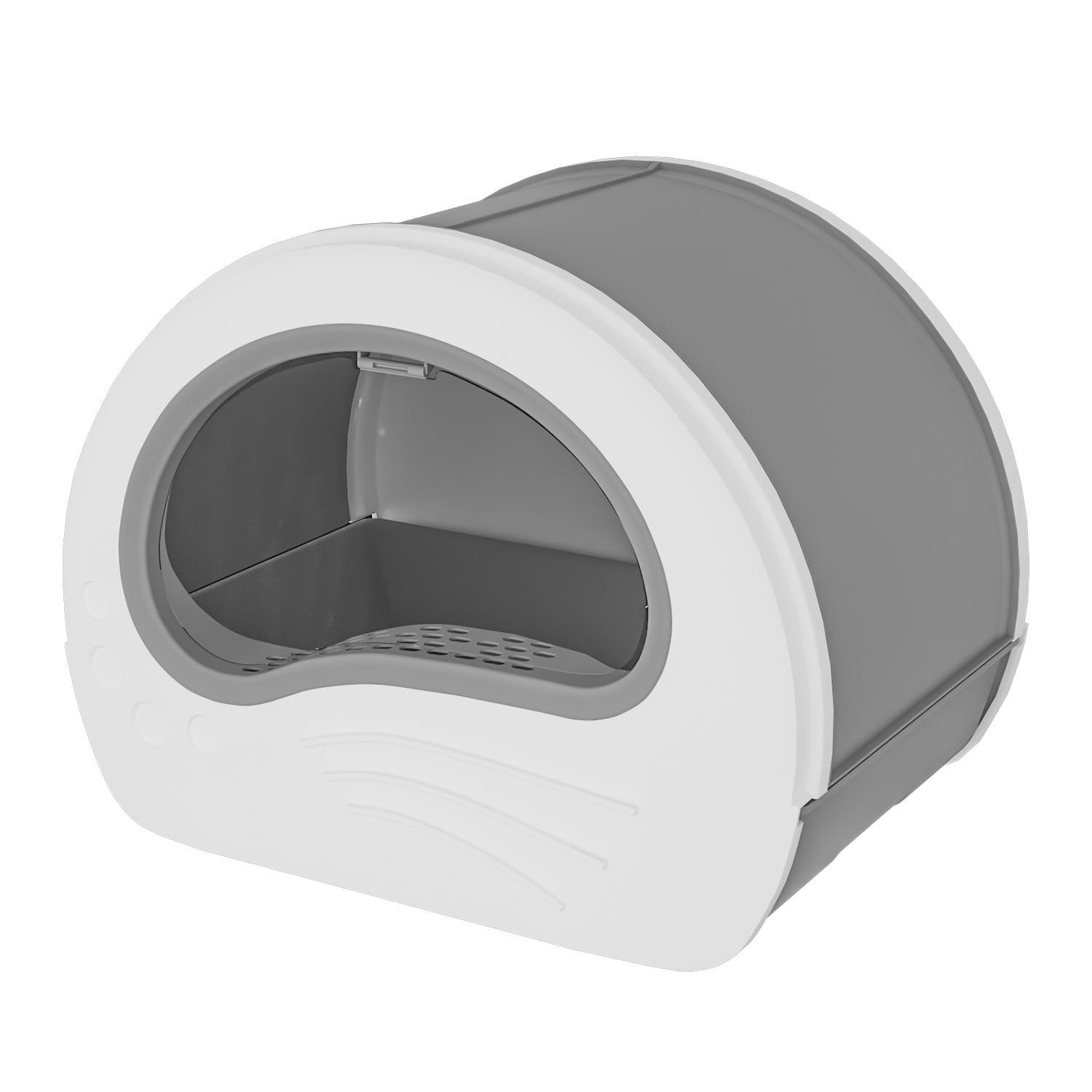 Jumbo Fully Enclosed Cat Litter Box with Pull-Out Drawer - Large Anti-Odor Cat Toilet