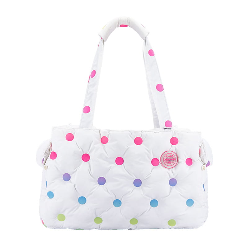 Soft Cloud Puffer Pet Carrier - Winter Warm Quilted Shoulder Bag for Cats & Small Dogs